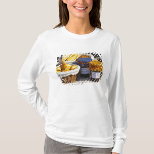 Basket with croissants and chocolate breads. T-Shirt