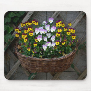 Basket With Violas Mouse Mat