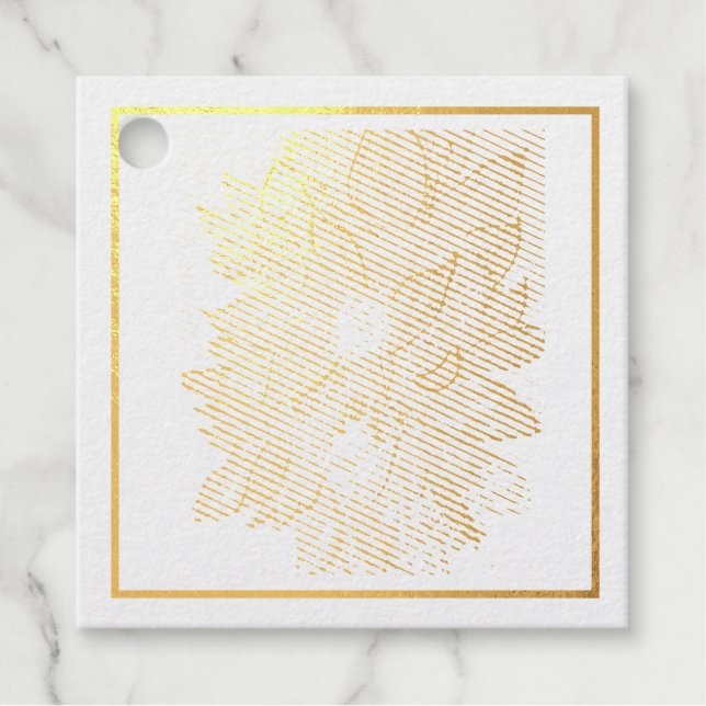 Basket without Handle Christmas Favour Tags (Front)