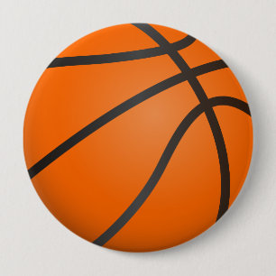Basketbal, balsport, team sport. 10 cm round badge