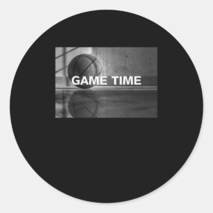 Basketball3  classic round sticker