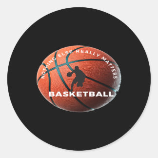 Basketball7 classic round sticker