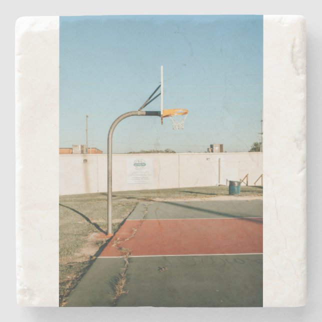 Basketball 105 stone coaster (Front)