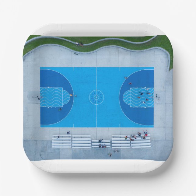 Basketball 109 paper plate (Front)