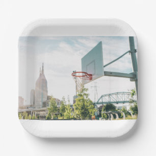 Basketball 113 paper plate