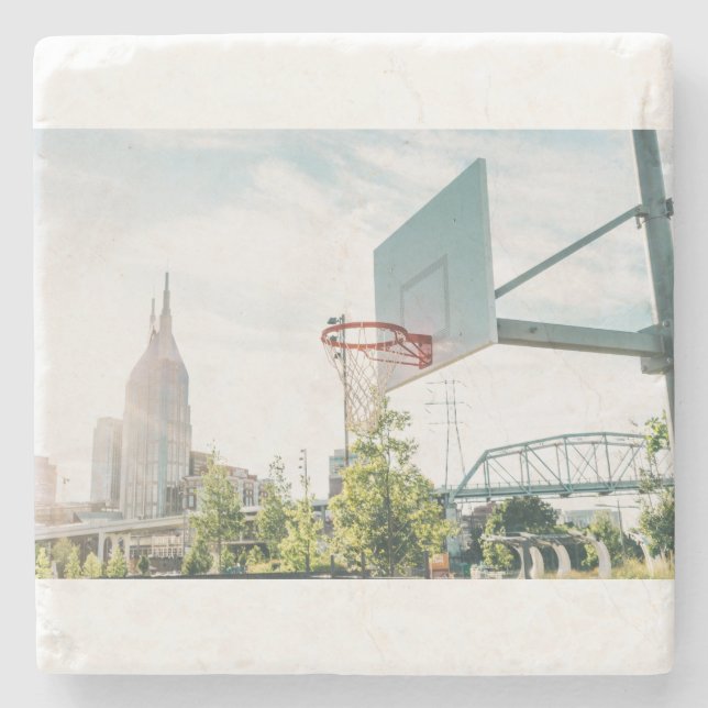 Basketball 113 stone coaster (Front)