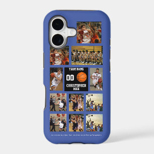 Basketball 11 Photo Collage personalised black