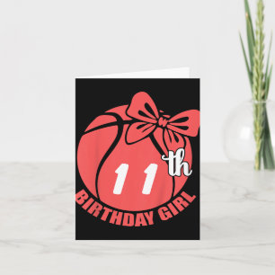 Basketball 11th Birthday Basketball Player Card