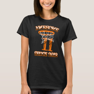 Basketball 11th Birthday Shirt For Boys Awesome Si
