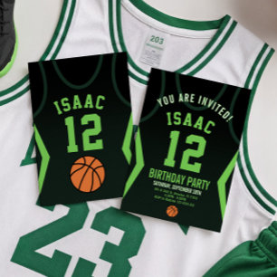 Basketball 12 Birthday Invitation