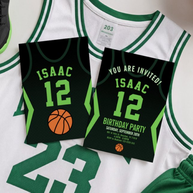 Basketball 12 Birthday Invitation (Creator Uploaded)