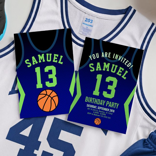 Basketball 13 Birthday Invitation  (Creator Uploaded)
