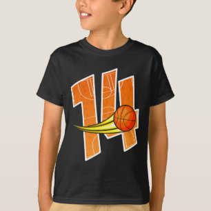Basketball 14th Birthday Im 14 Childrens Bir T-Shirt