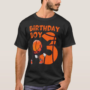 Basketball 3rd Birthday Boy Basketball Player 3 Ye T-Shirt