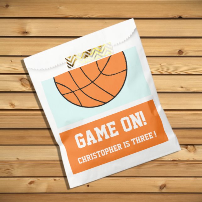 Basketball 3rd Birthday Favour Bags (Creator Uploaded)