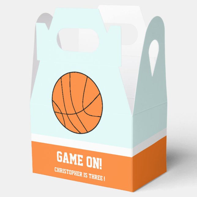 Basketball 3rd Birthday Favour Box (Opened)
