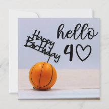 Basketball 40th Birthday to player with ball 