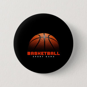 Basketball 5 6 cm round badge