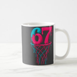 Basketball 67 6 7 Seven Drip Six Gen Alpha Coffee Mug