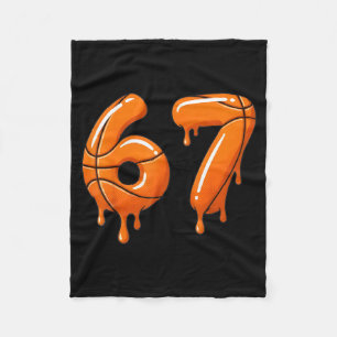 Basketball 67 Meme Funny Cool Slam Dunk For Boys K Fleece Blanket