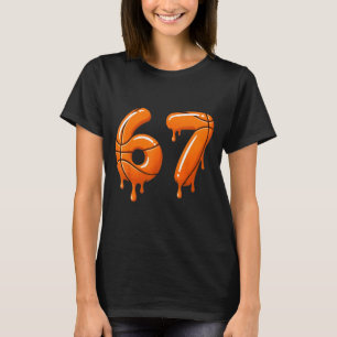 Basketball 67 Meme Funny Cool Slam Dunk For Boys K T-Shirt
