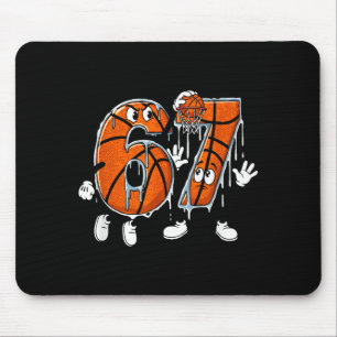 Basketball 67 Six Seven Cool Meme 6 7 Funny Drip N Mouse Mat