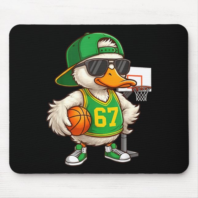 Basketball 67 Six Seven Funny Basketball Meme Drip Mouse Mat (Front)