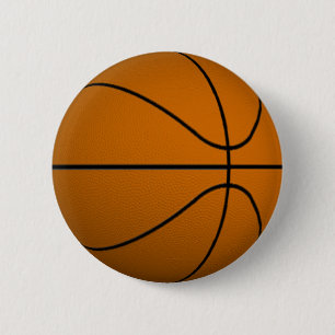 Basketball 6 Cm Round Badge