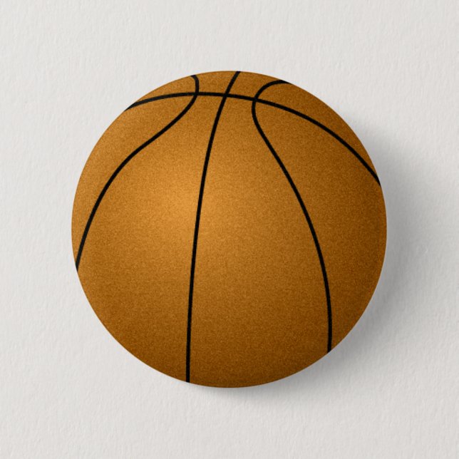 basketball 6 cm round badge (Front)