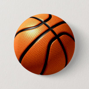 Basketball 6 Cm Round Badge