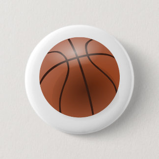 Basketball 6 Cm Round Badge