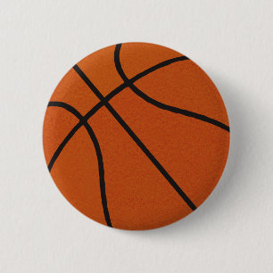 Basketball 6 Cm Round Badge
