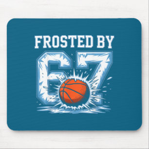 Basketball 6 Frosted 7 67 Winter Seven Six Smile Mouse Mat
