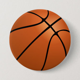 Basketball 7.5 Cm Round Badge
