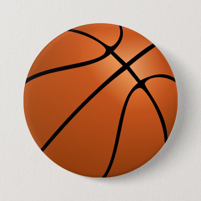 Basketball 7.5 Cm Round Badge (Front)