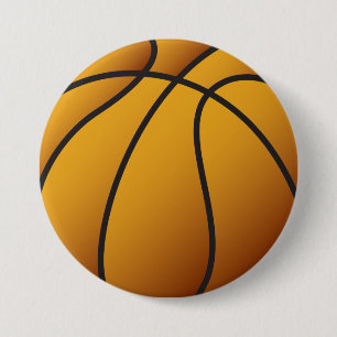 Basketball 7.5 Cm Round Badge
