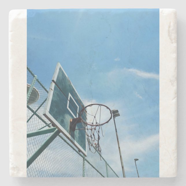 Basketball 86 stone coaster (Front)