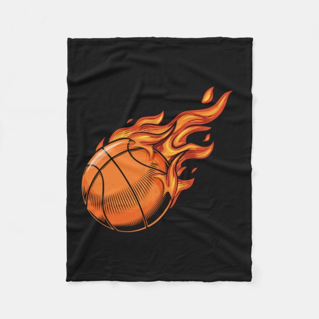 Basketball 8  fleece blanket (Front)