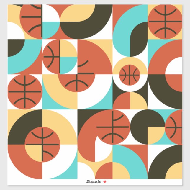 Basketball Abstract Geometric art (Sheet)
