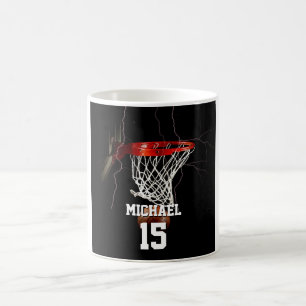Basketball Add Your Name & Number Coffee Mug