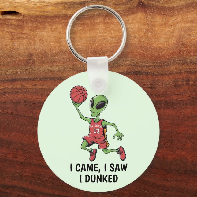Basketball Alien Key Ring (Front)