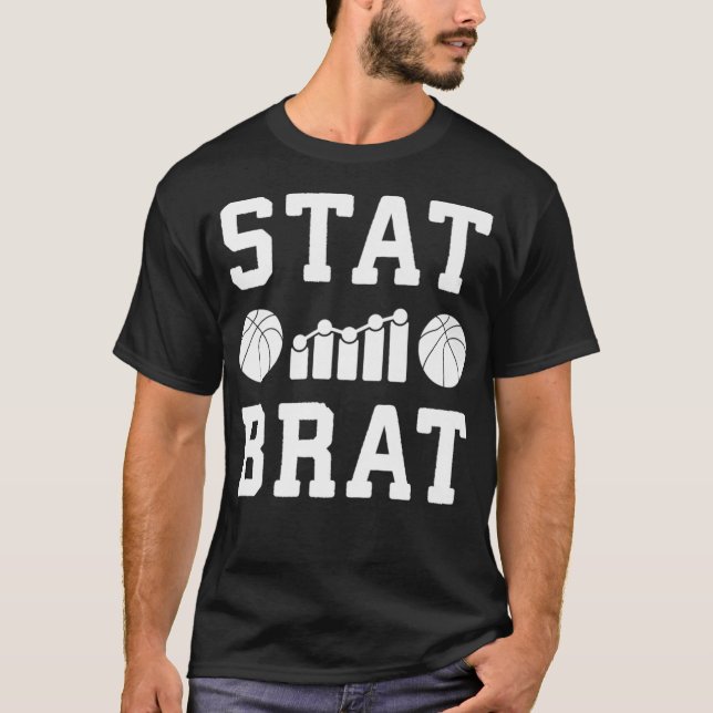 Basketball Analytics and Statistic for Sports Stat T-Shirt (Front)