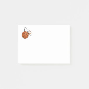 Basketball and Hoop Post-it Notes