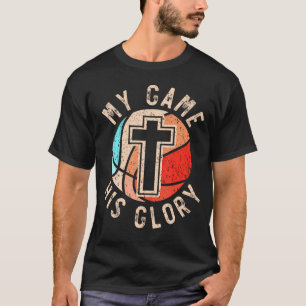 Basketball And Jesus Christ Christian Believer Hoo T-Shirt
