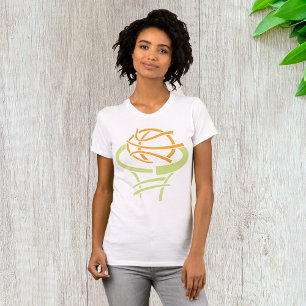 Basketball And Net Womens T-Shirt
