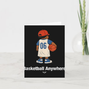 Basketball Anywhere Illustration Novelty Graphic D Card