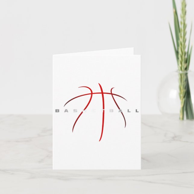 Basketball Apparel - Basketbal Art  Card (Front)
