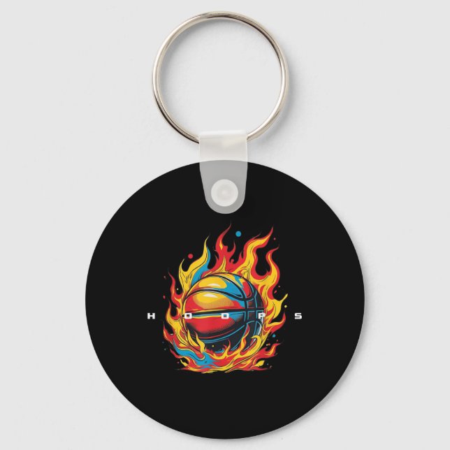 Basketball Apparel - Basketball  Key Ring (Front)