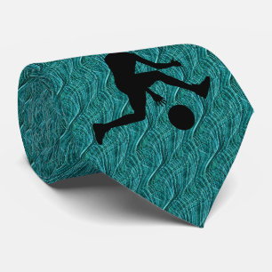 BASKETBALL AQUA UNIQUE TIE