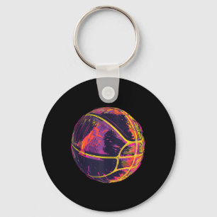 Basketball Artwork Basketball Lover Bball Player D Key Ring
